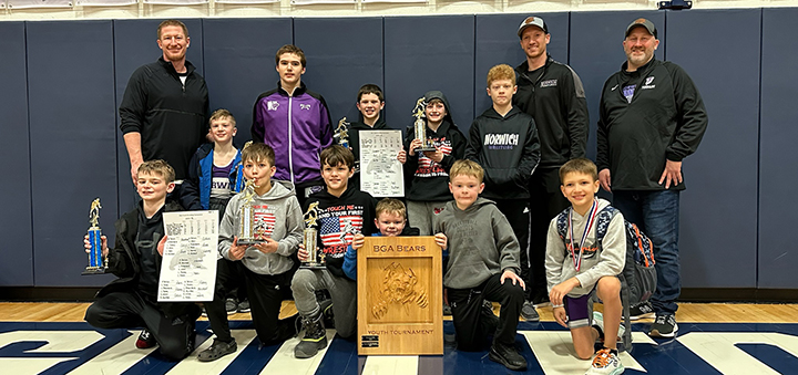 Norwich Youth Wrestlers win the BGA Youth tournament
